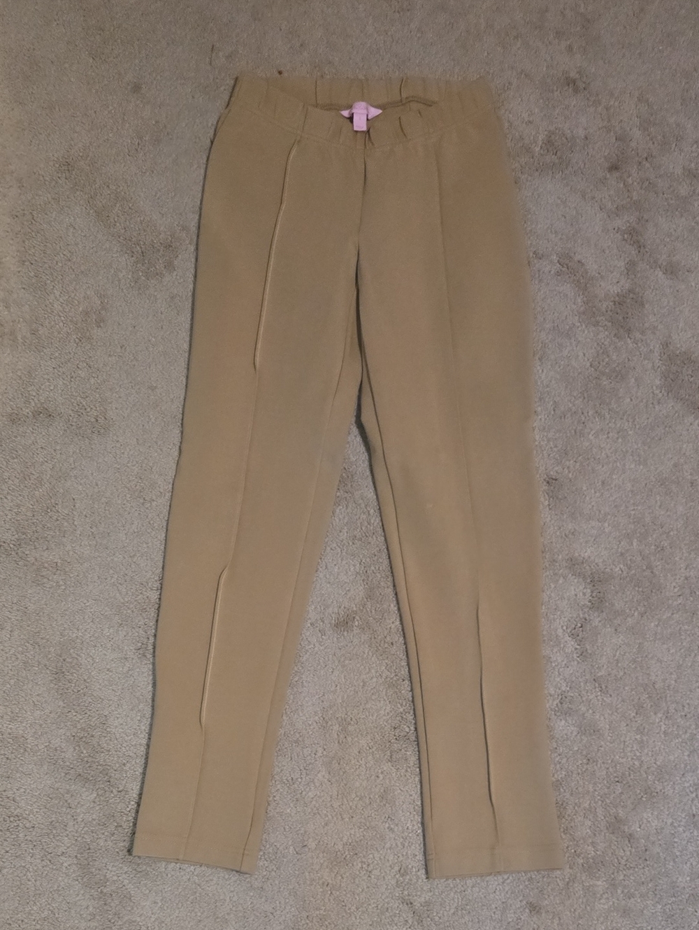 Lilly Pulitzer Tan Ponte Pants with Pink Label